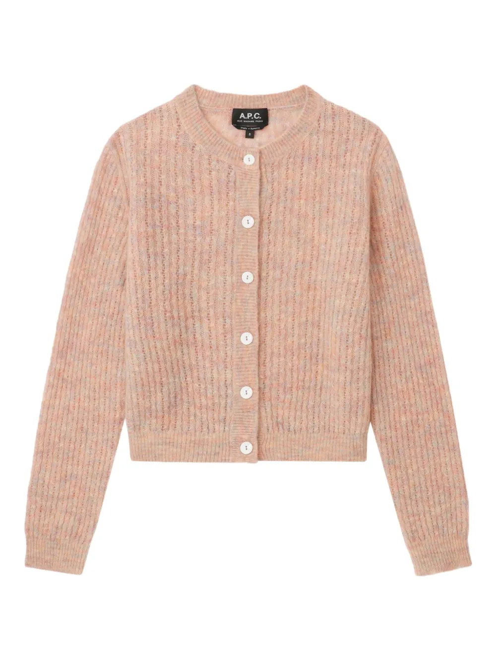 A.P.C. button-down cardigan | Pink | Image 1
