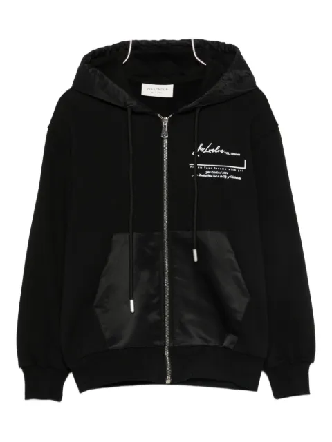 YES LONDON zip-up sweatshirt