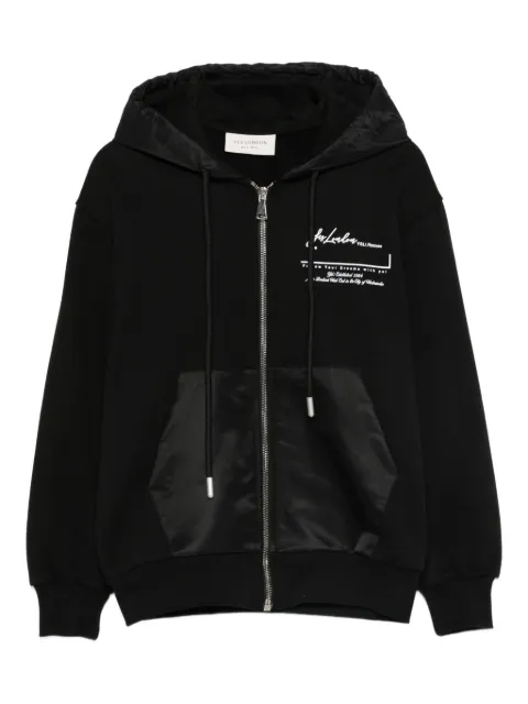 YES LONDON zip-up sweatshirt