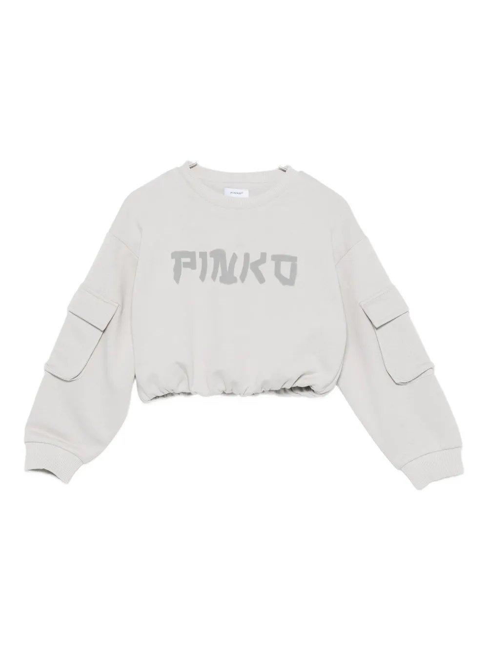 Pinko Kids logo-print sweatshirt | Grey | Image 1