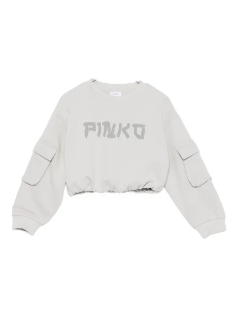 Pinko Kids logo-print sweatshirt