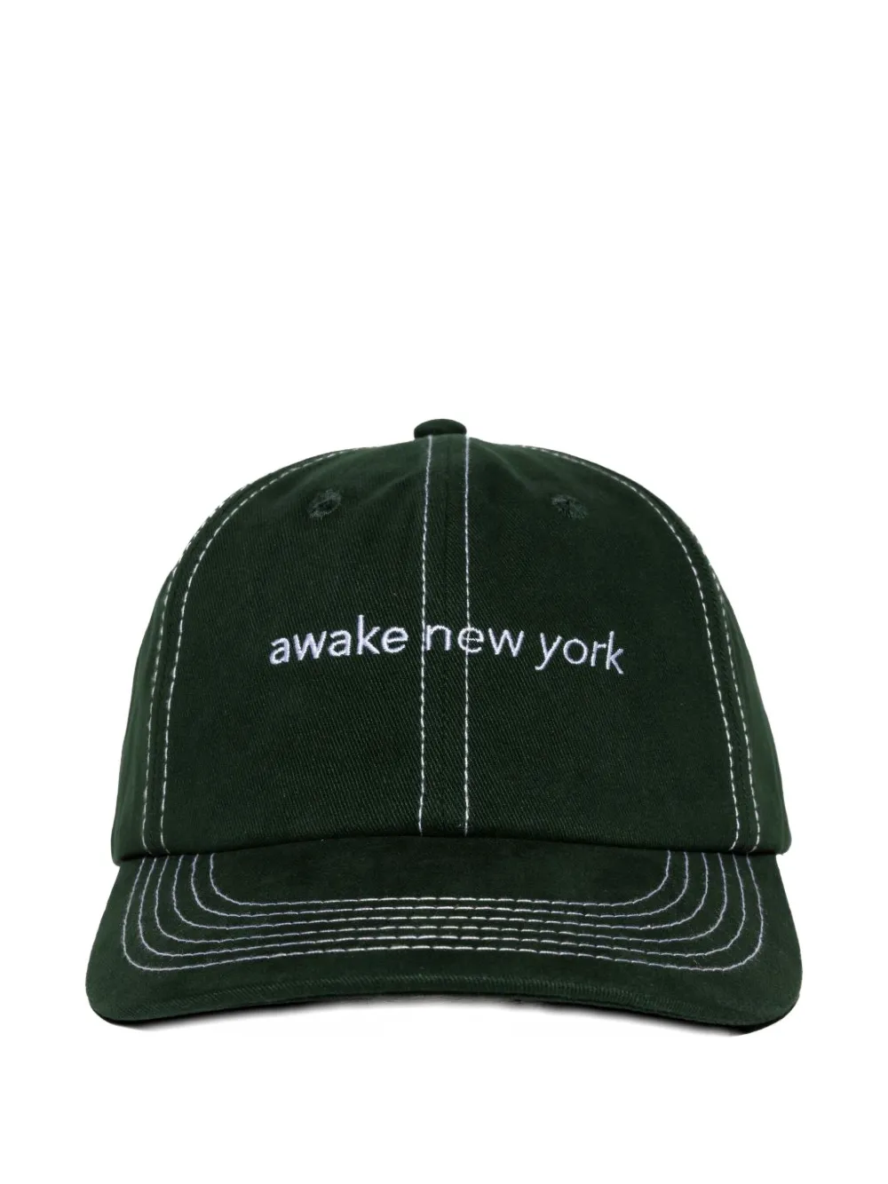 Awake Ny Logo-embroidered Baseball Cap In Green