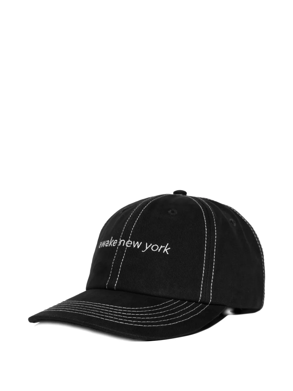 Awake Ny Logo-embroidered Baseball Cap In Black
