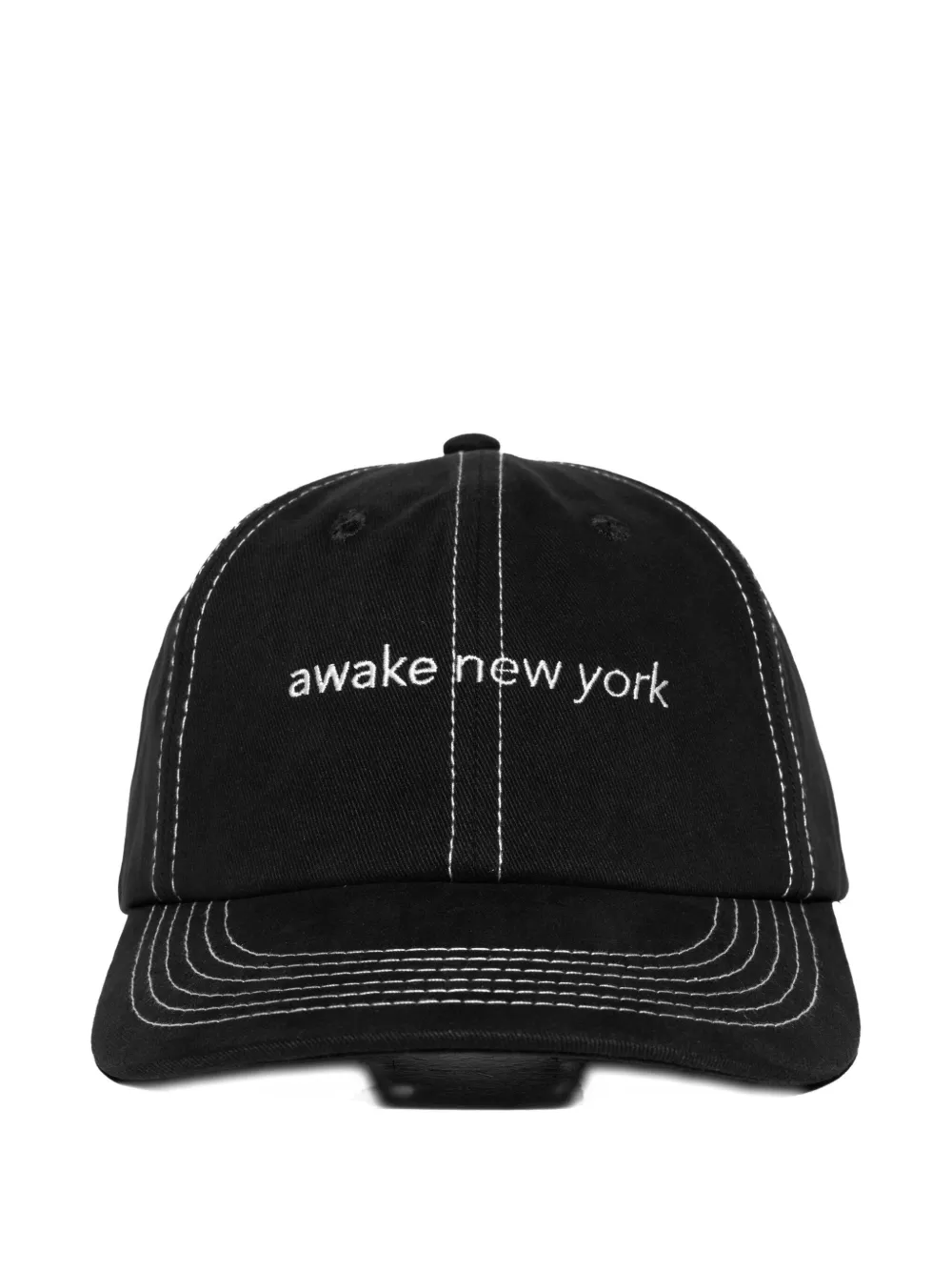 Awake Ny Logo-embroidered Baseball Cap In Black