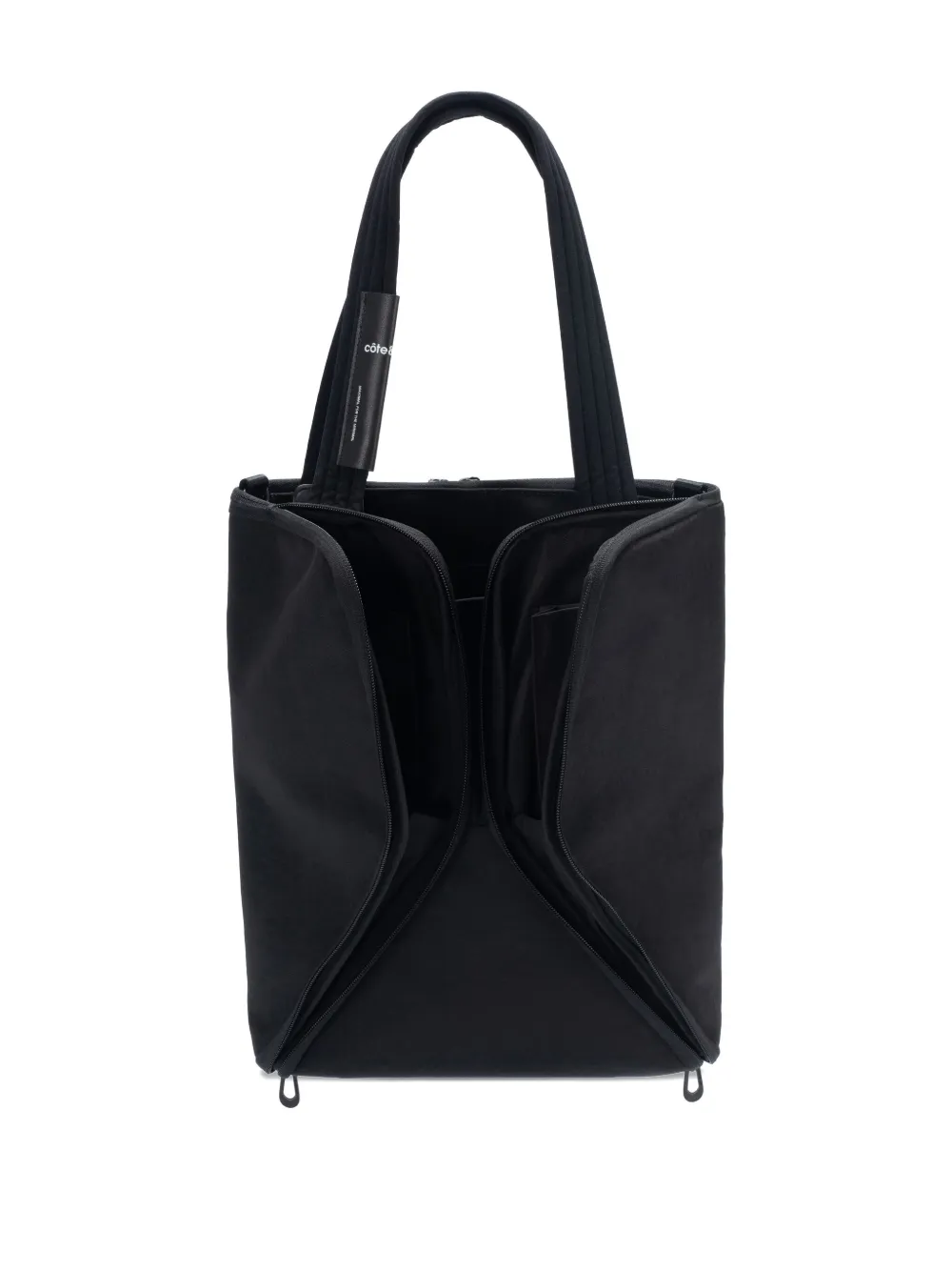Côte And Ciel Tib Tote Bag In Black