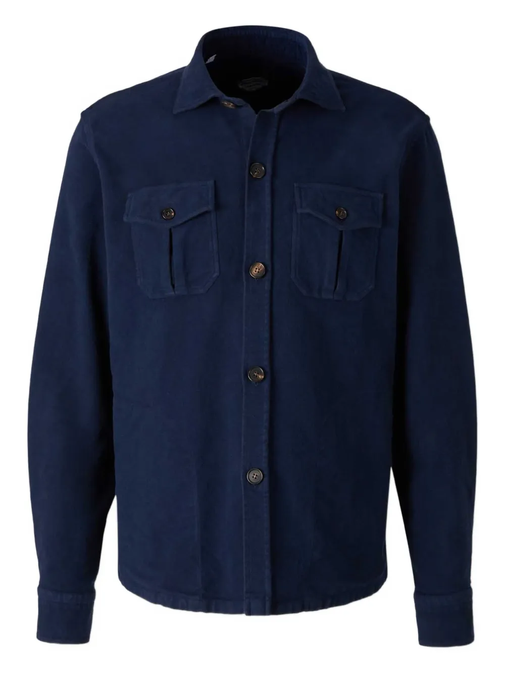 Vincenzo Di Ruggiero Long Coat By Oslo Con Tasche In Blue