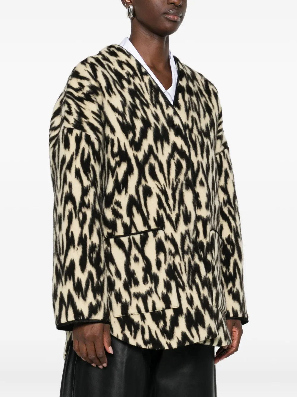 Forte Jas met dierenprint Beige