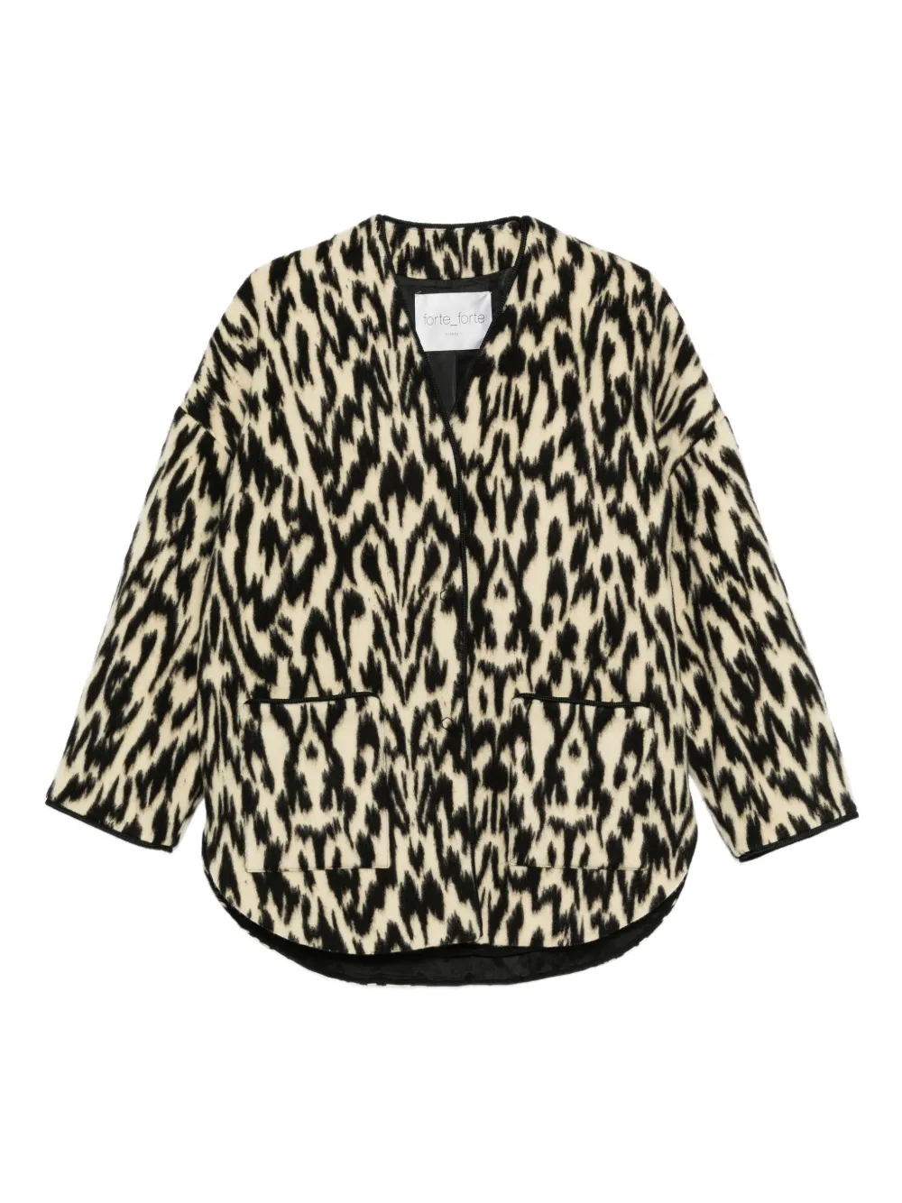 Forte Forte abrigo con animal print | neutro | Image 1