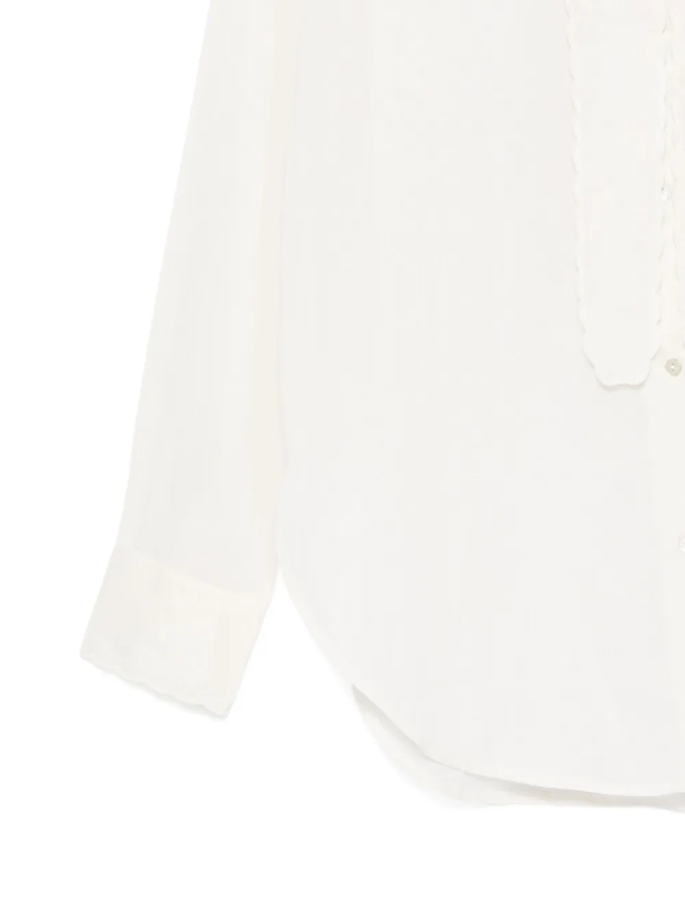 Forte Shirt met ruches Wit