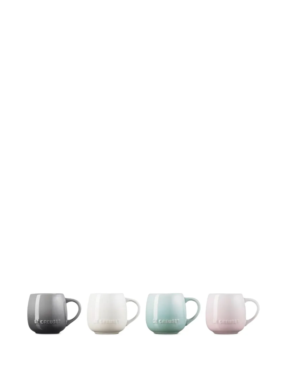 Le Creuset logo mug (set of four) | Neutrals | Image 1