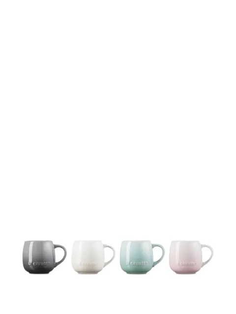Le Creuset juego de cuatro tazas con logo