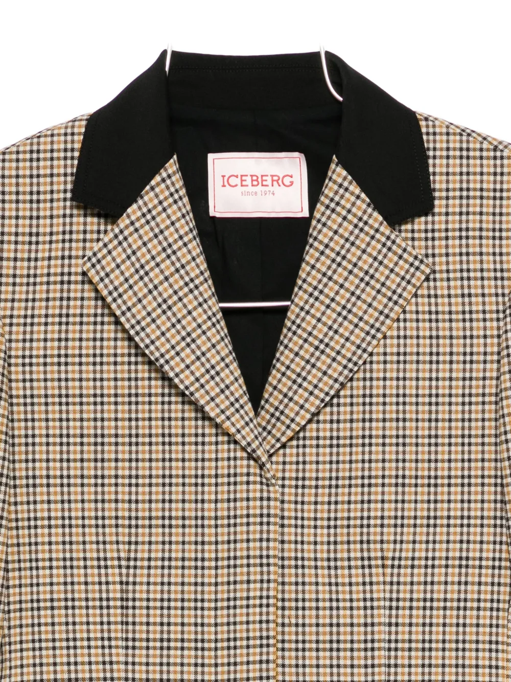 Iceberg Check-pattern Jacket In Neutral