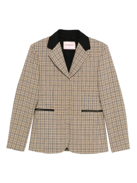 Iceberg check-pattern jacket 