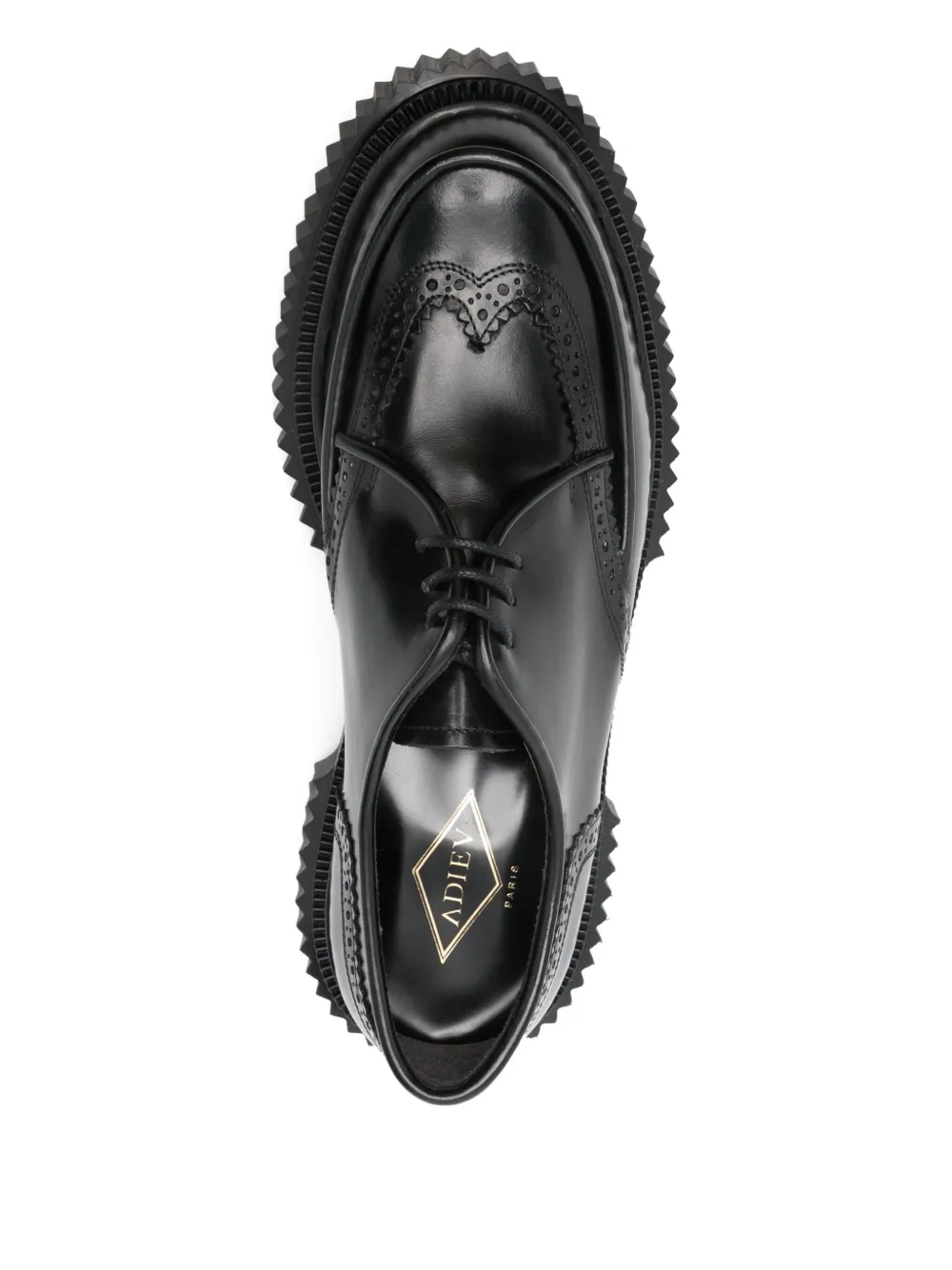 Adieu Paris Leren Oxford schoenen Zwart