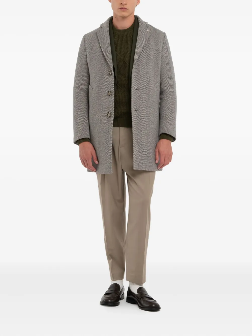 Manuel Ritz buttoned coat | Single Breasted Coats | Image 2