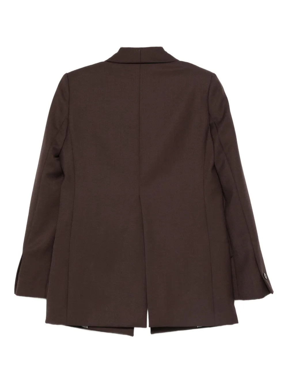 Alysi Button Blazer In Brown