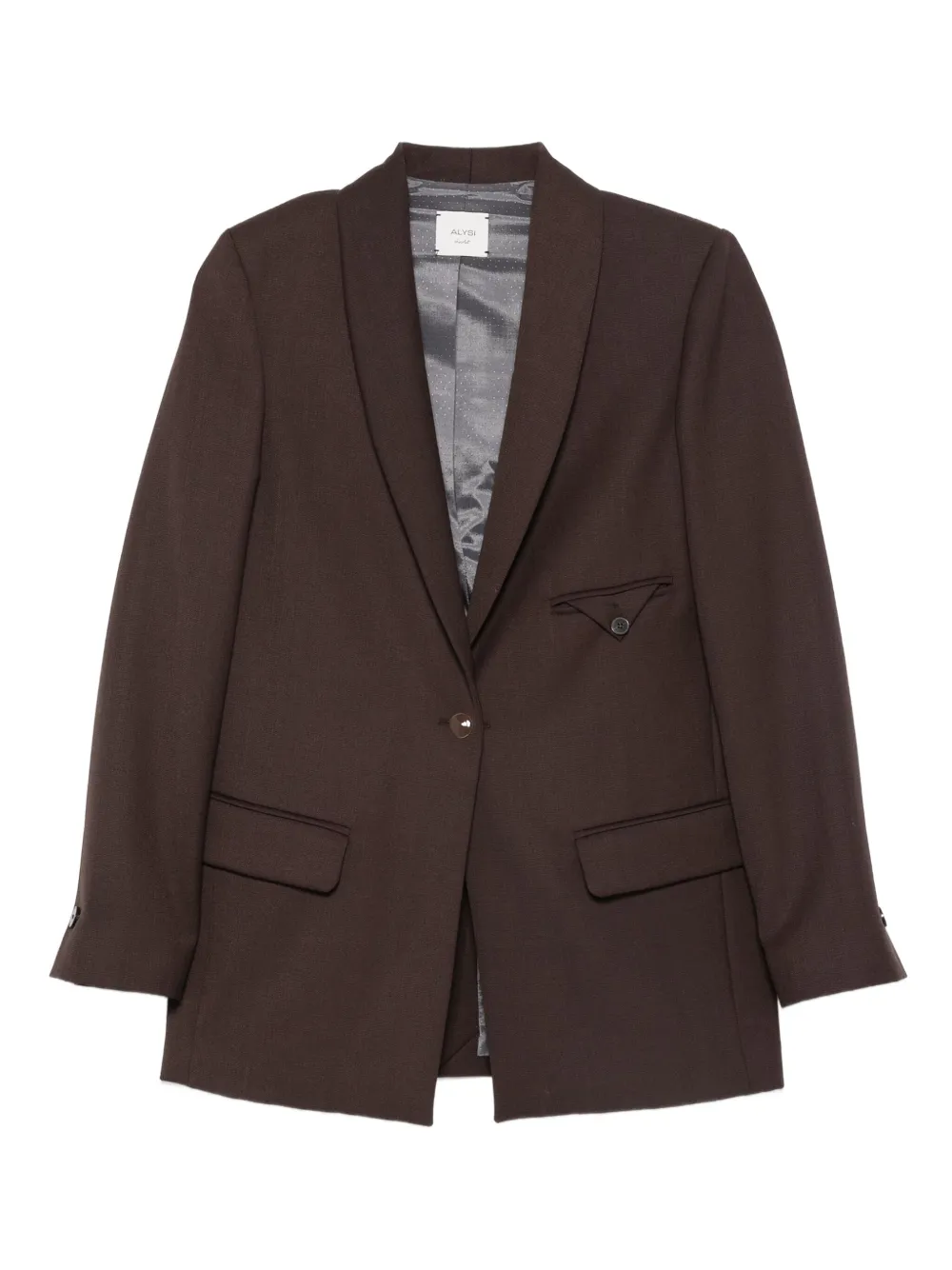 Alysi button blazer | Brown | Image 1