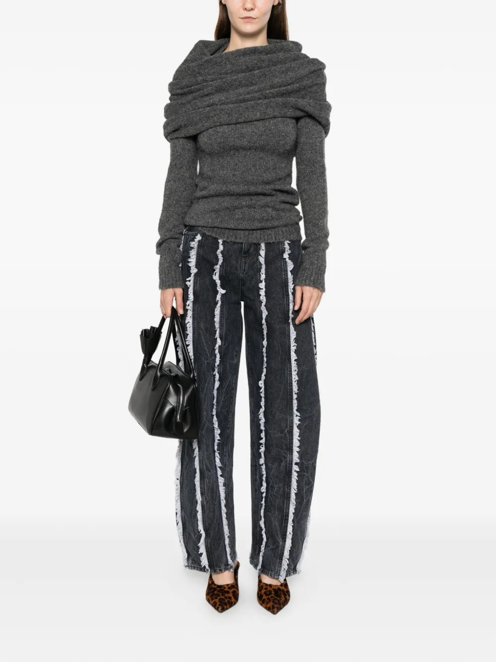 Séfr cutline rayne jeans - Grijs