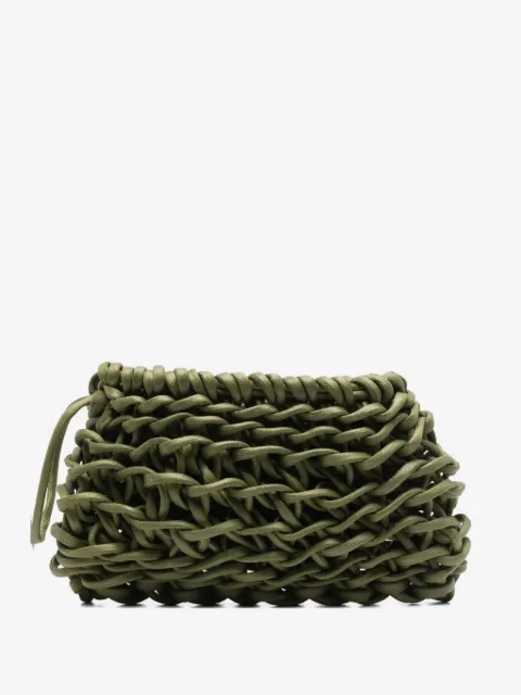 Alienina Nora interwoven clutch bag