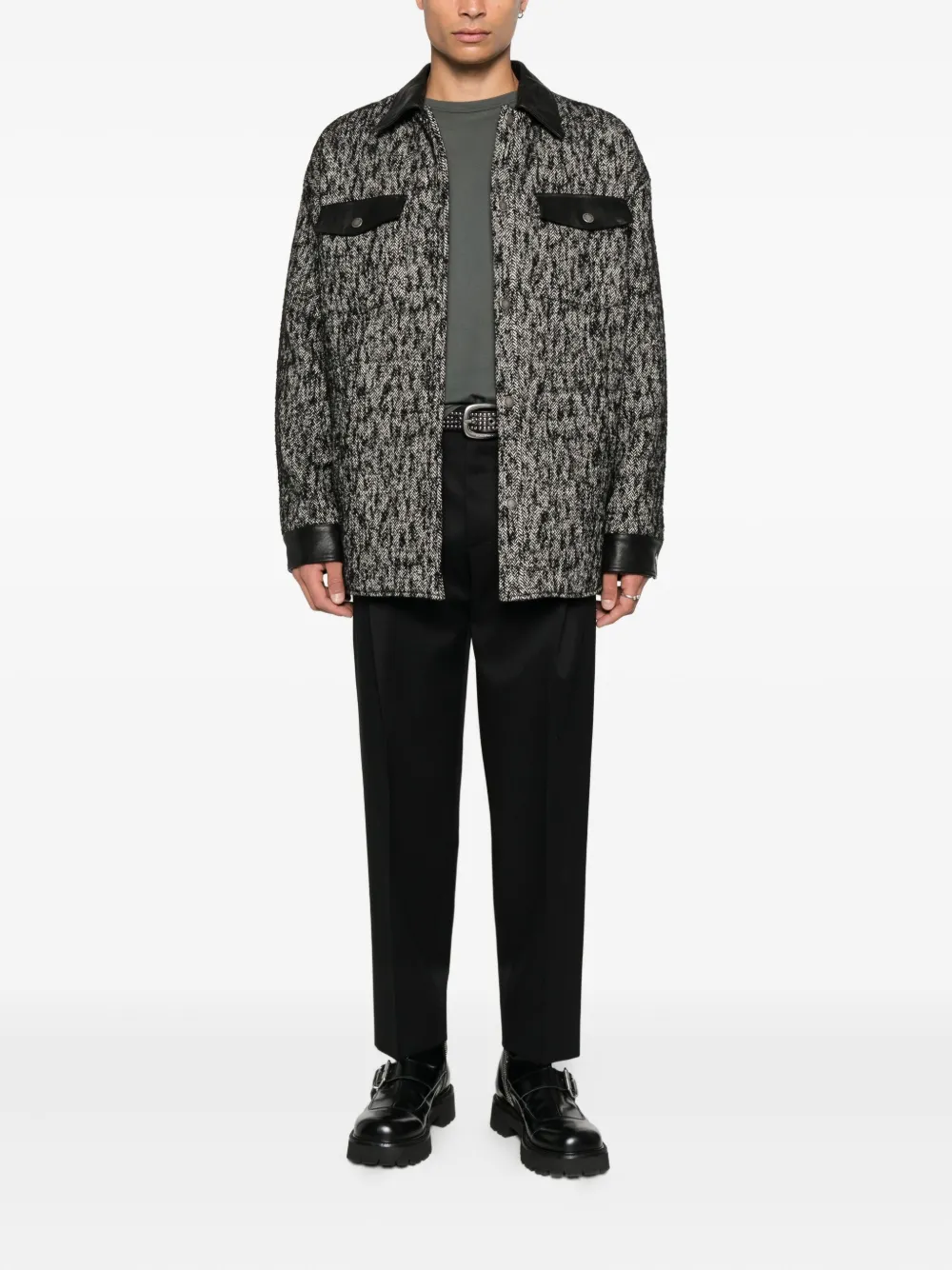 Golden Goose Overhemd met borstzak - Zwart
