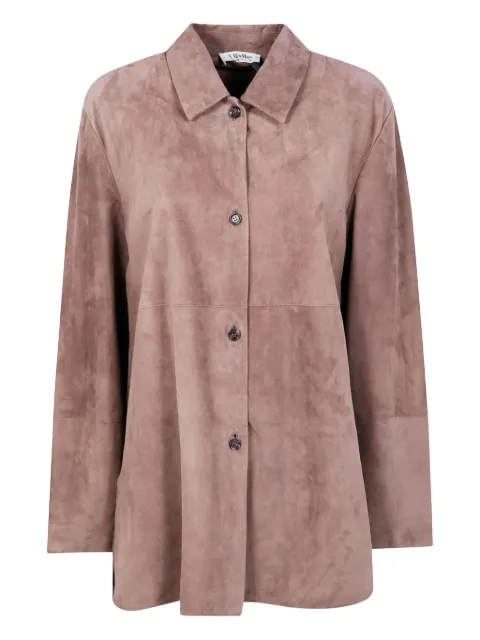 'S Max Mara abrigo de gamuza