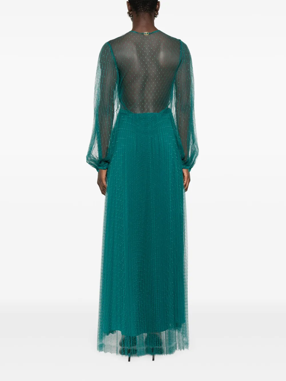 TWINSET Jurk met gedraaid detail en lange mouwen Groen