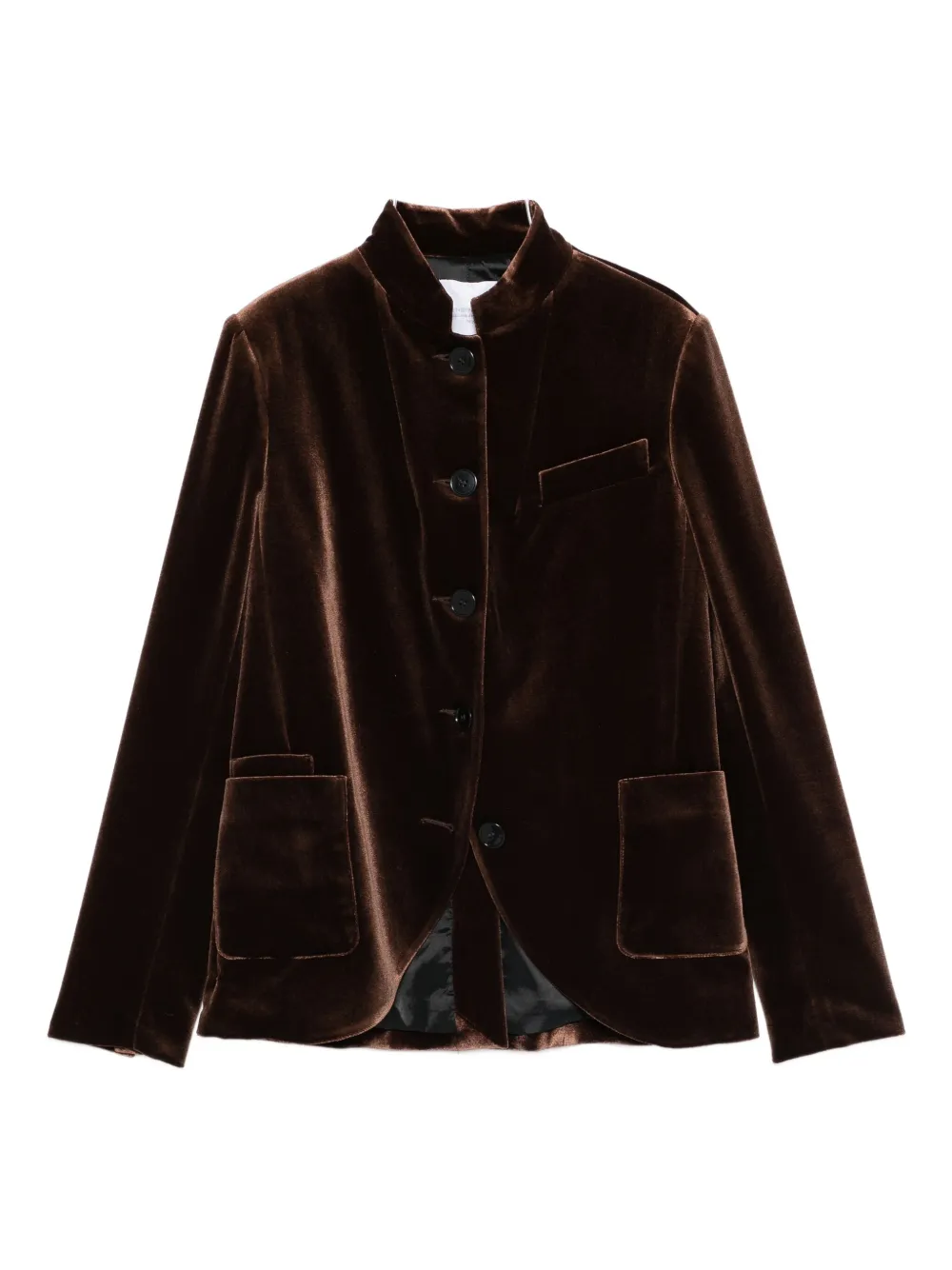 Cenere Velvet Jacket In Brown
