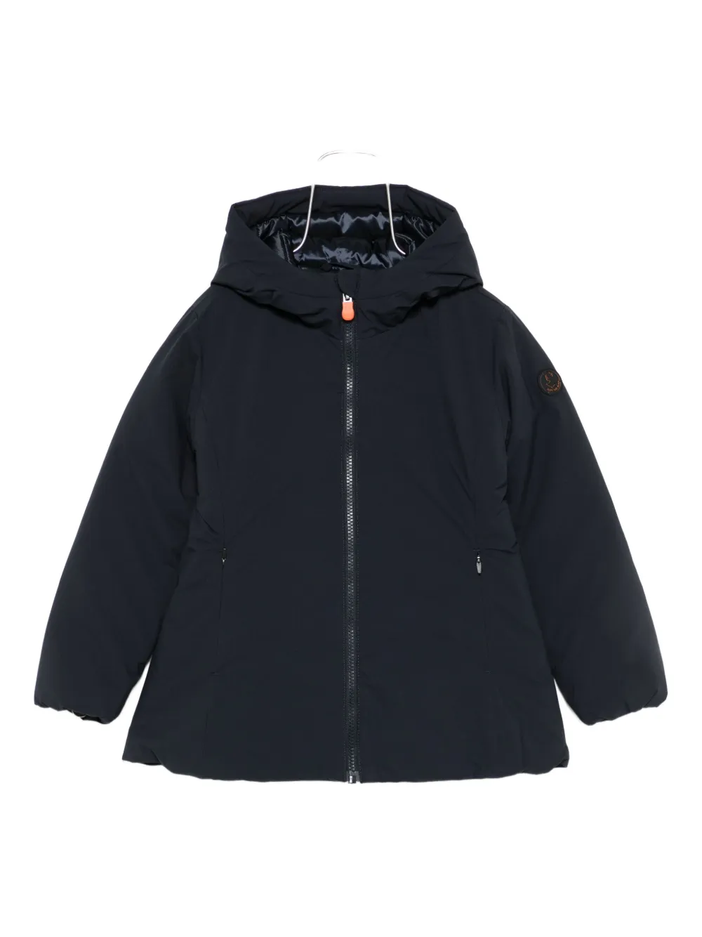 Save The Duck Hooded Padded Coat In Black