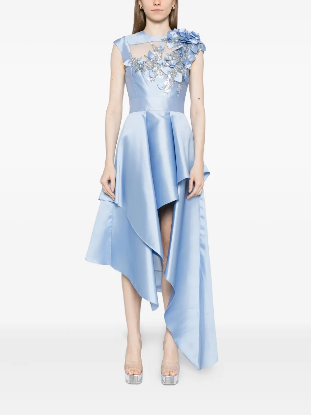 Saiid Kobeisy Mikado asymmetrische jurk - Blauw