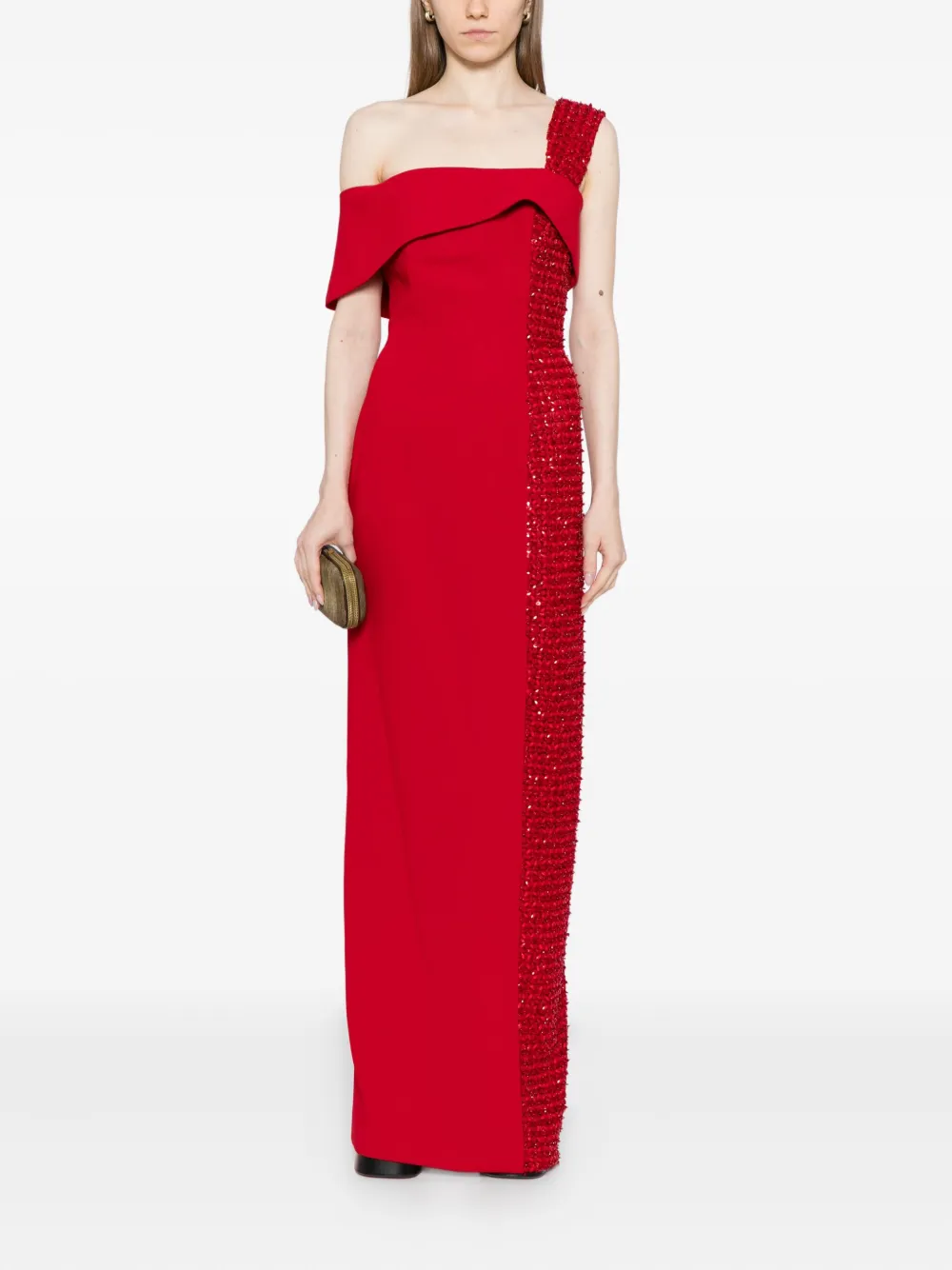 Saiid Kobeisy Asymmetrische jurk - Rood