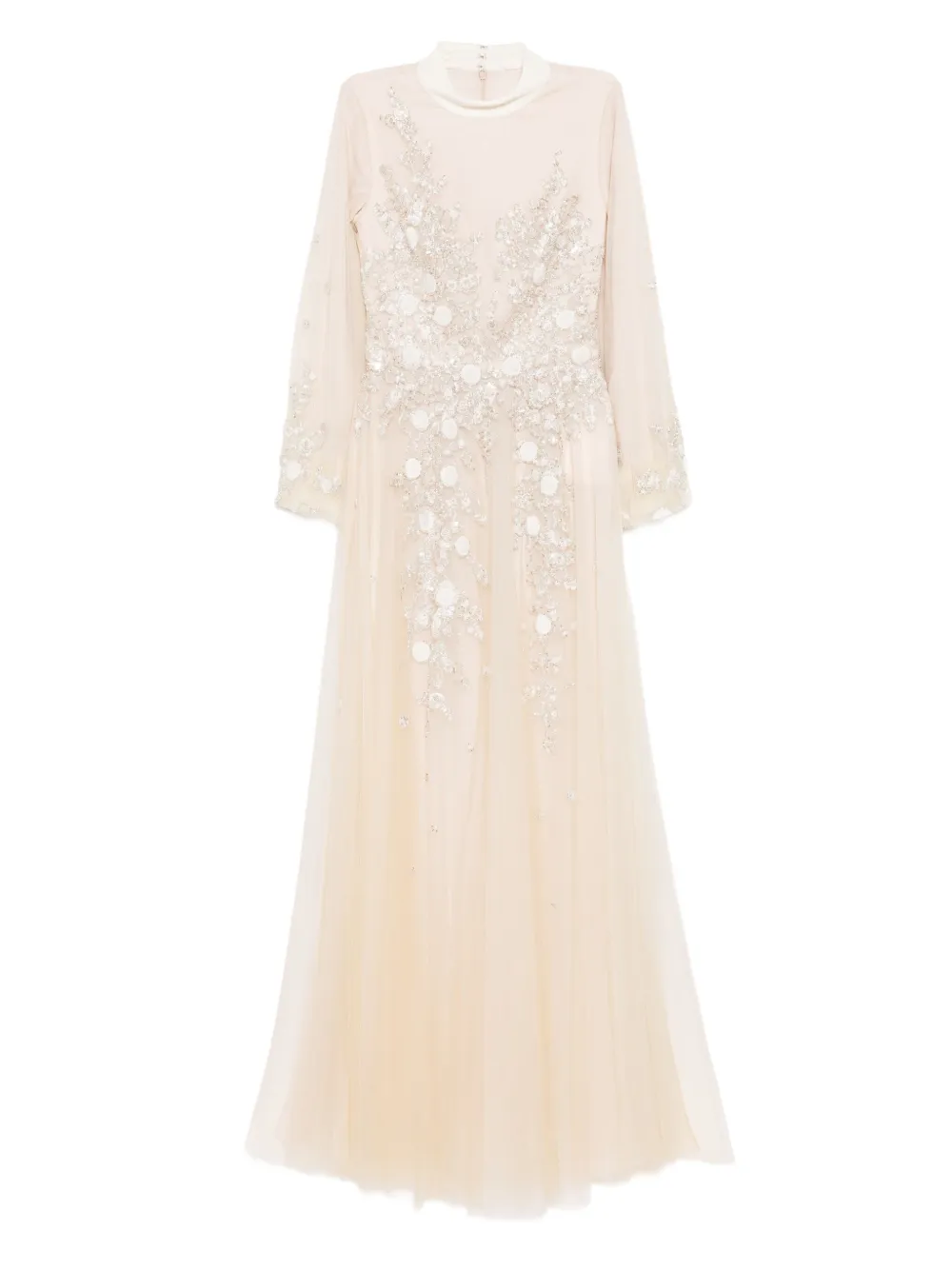 Saiid Kobeisy embroidered velvet gown | Neutrals | Image 1