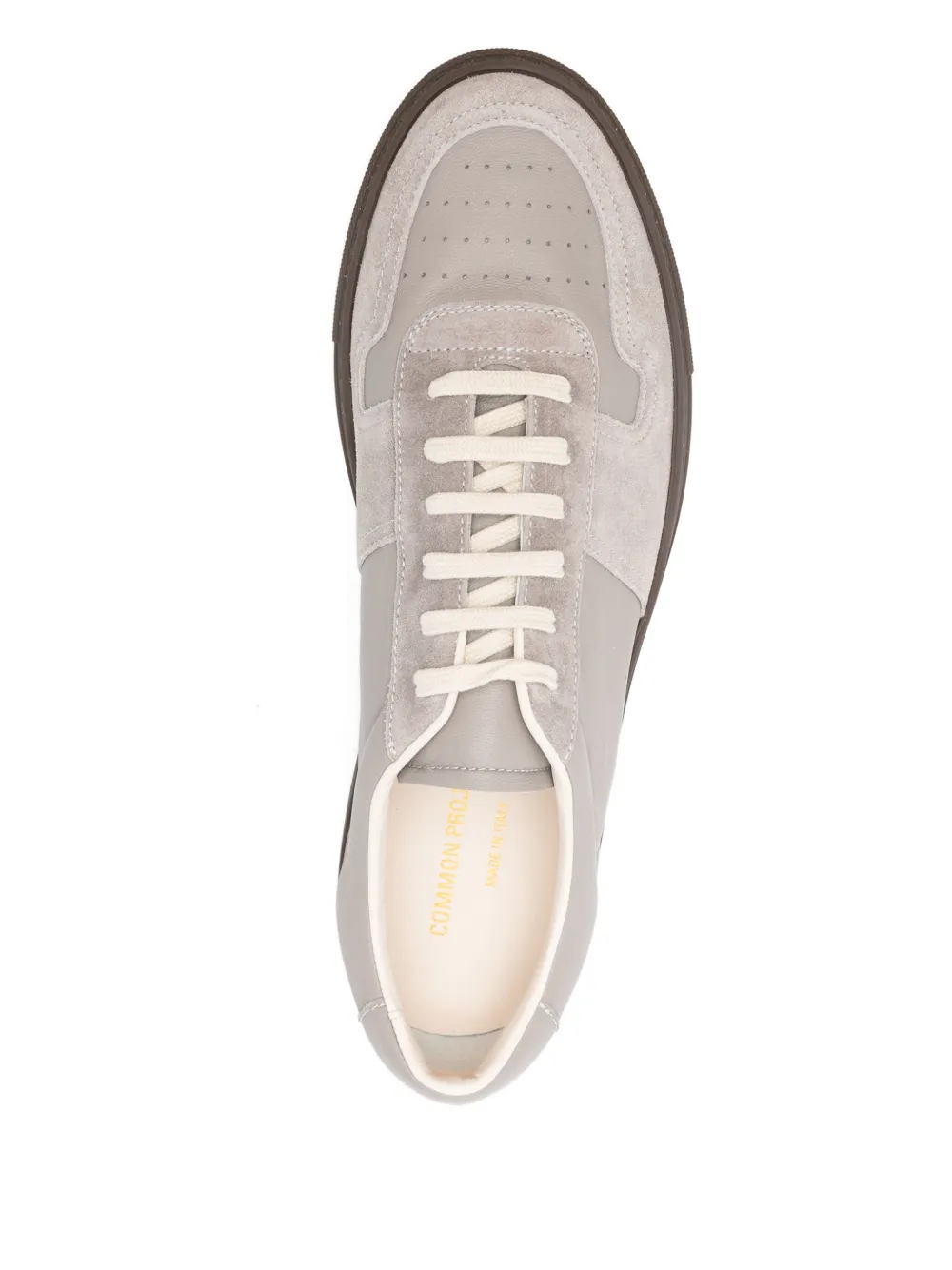 Common Projects Suede Panelled Sneakers In Neutral