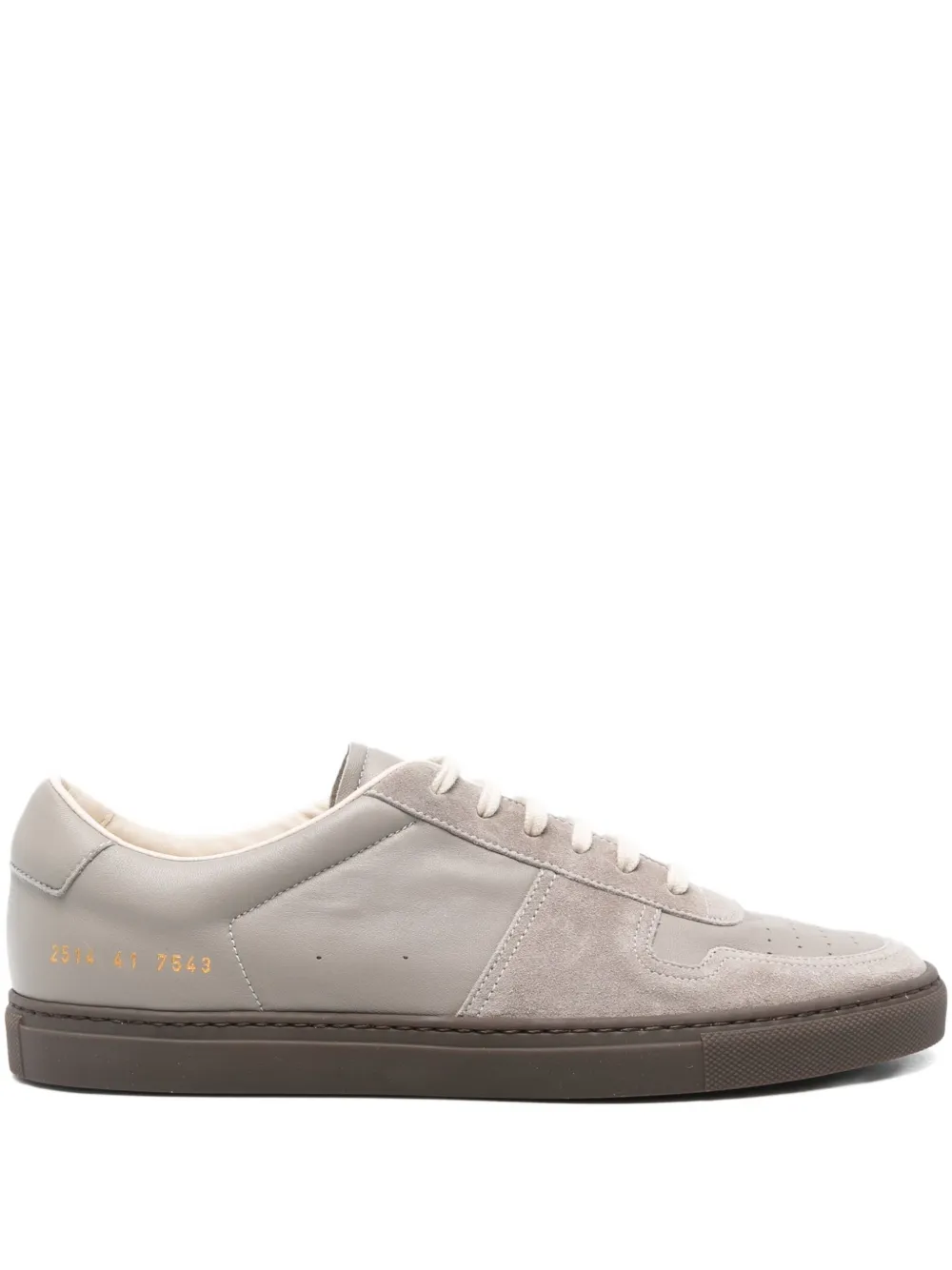 Common Projects Suede Panelled Sneakers In Neutral