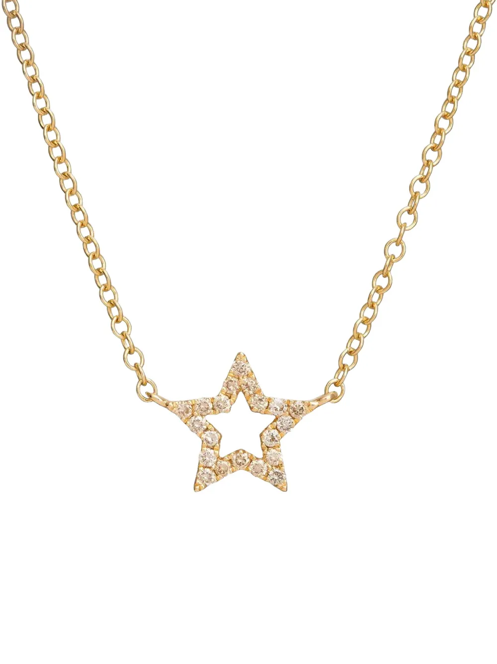 Rosa de la Cruz 18K yellow gold star-charm diamond necklace - ゴールドトーン Rosa de la Cruz 18K yellow gold star-charm diamond necklace - ゴールドトーン