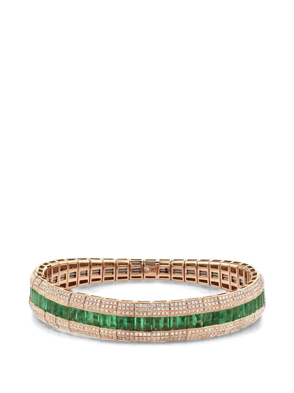 SHAY emerald and diamond bracelet - Pink