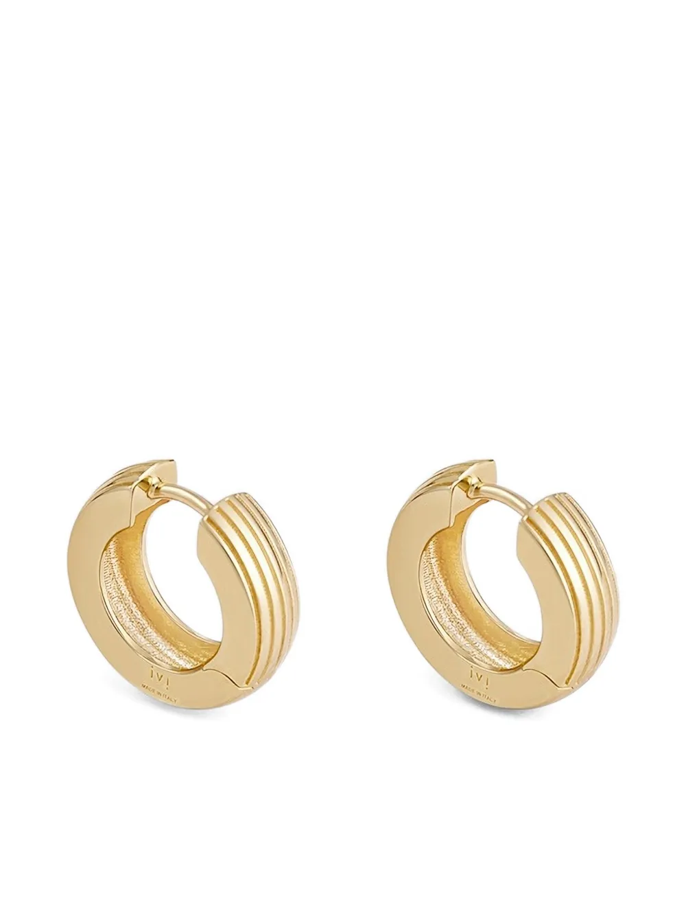 Ivi Mini Aurelia Round Hoops In Gold