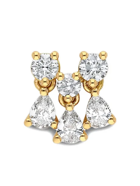 Delfina Delettrez 18K yellow gold Dancing diamonds earring