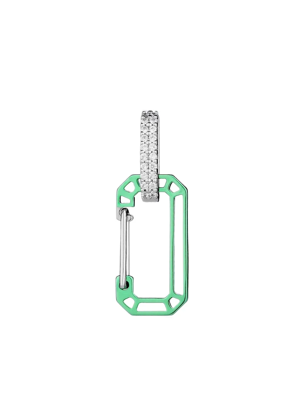 EÉRA 18K white gold Anima Chiara diamonds single earring - シルバートーン