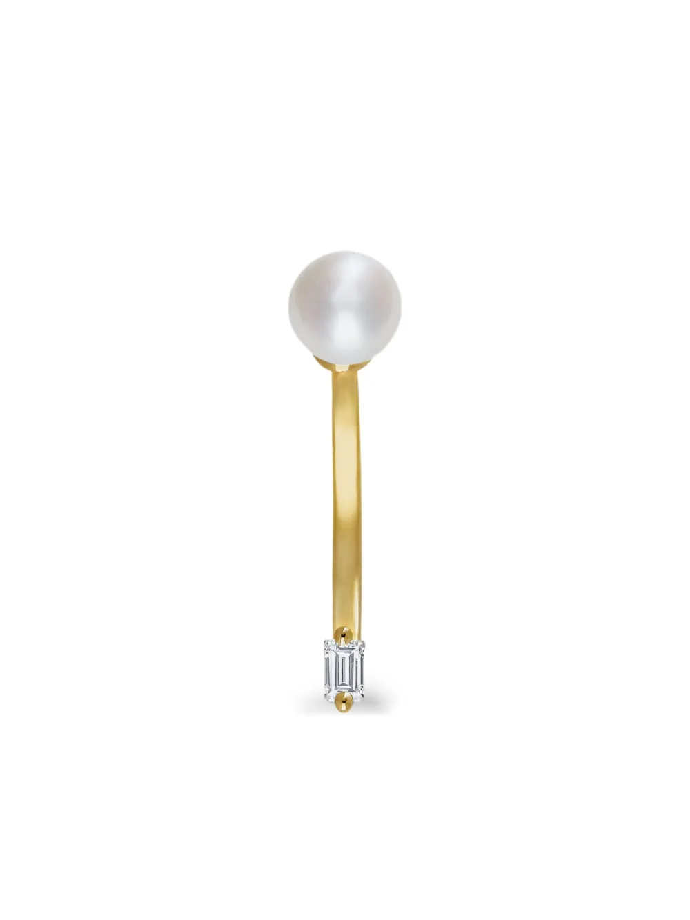 Delfina Delettrez 18K yellow gold Dots diamond earring