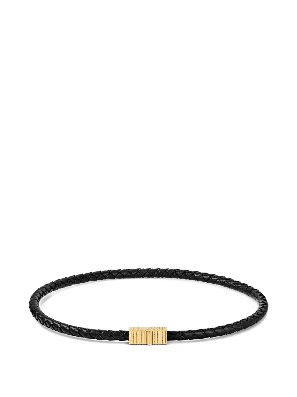 IVI braided joia leather necklace - Oro