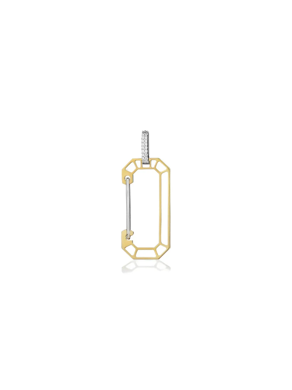 Eéra 18k Yellow Gold Anima Chiara Big Diamond Earring In Gold