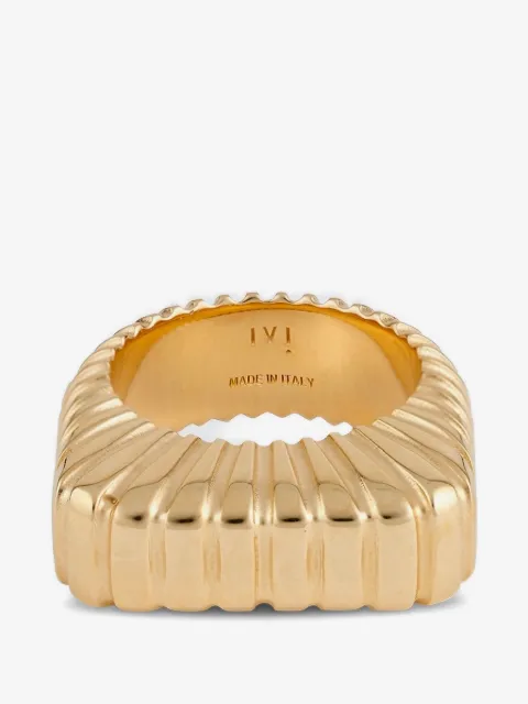 IVI Gaia ribbed signet ring