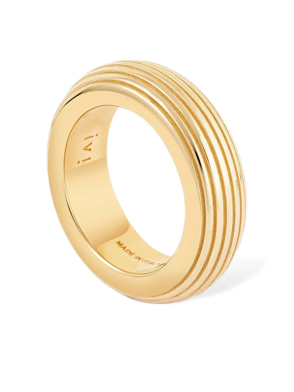 Ivi Wide Round Ring In Gold