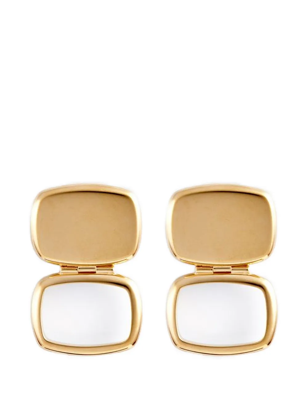 IVI chunky rectangle earrings - Goud