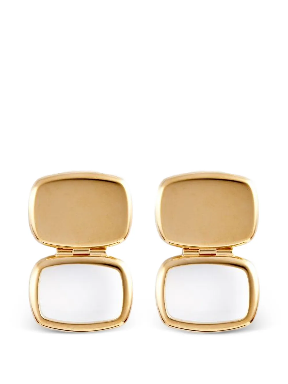 IVI chunky rectangle earrings - Gold