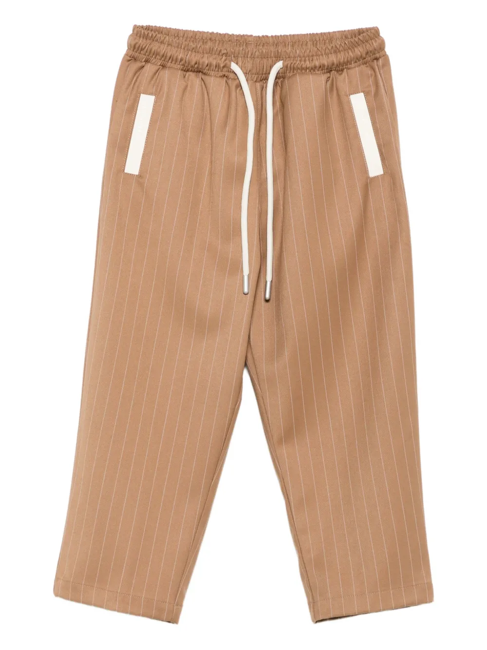 YES LONDON pinstripe straight-leg trousers | Brown | Image 1