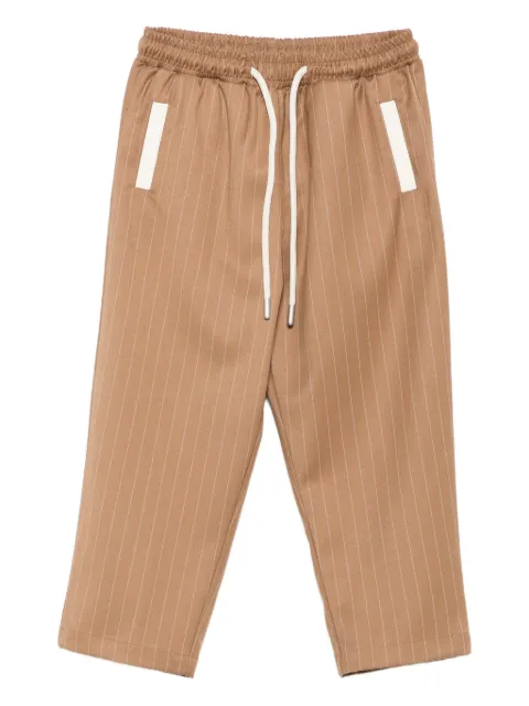 YES LONDON pinstripe straight-leg trousers