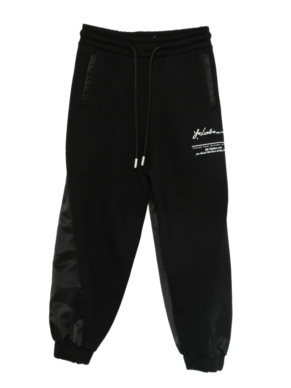 YES LONDON logo-print track pants | Black | Image 1