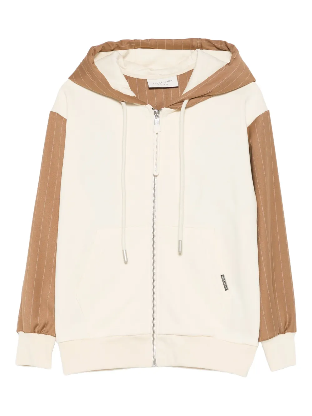 YES LONDON striped hoodie - Toni neutri