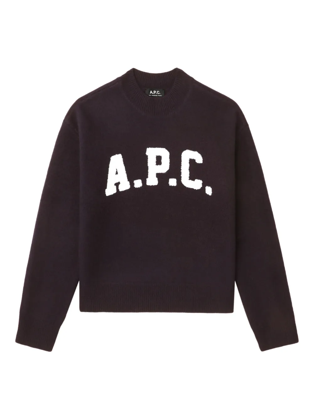 A.P.C. ロゴ セーター - パープル A.P.C. ロゴ セーター - パープル